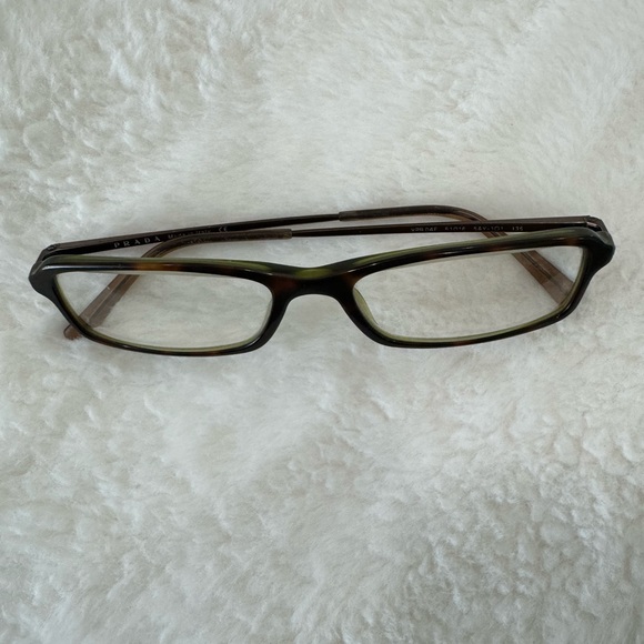 Vintage PRADA readers in olive green/brown tortoise. Made in Italy. - Picture 2 of 11